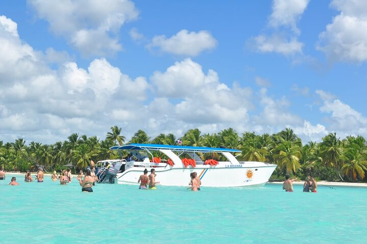 8-Hour Saona Party Boat and a stop at a Natural Pool from Cap Cana - Photo 1 of 8